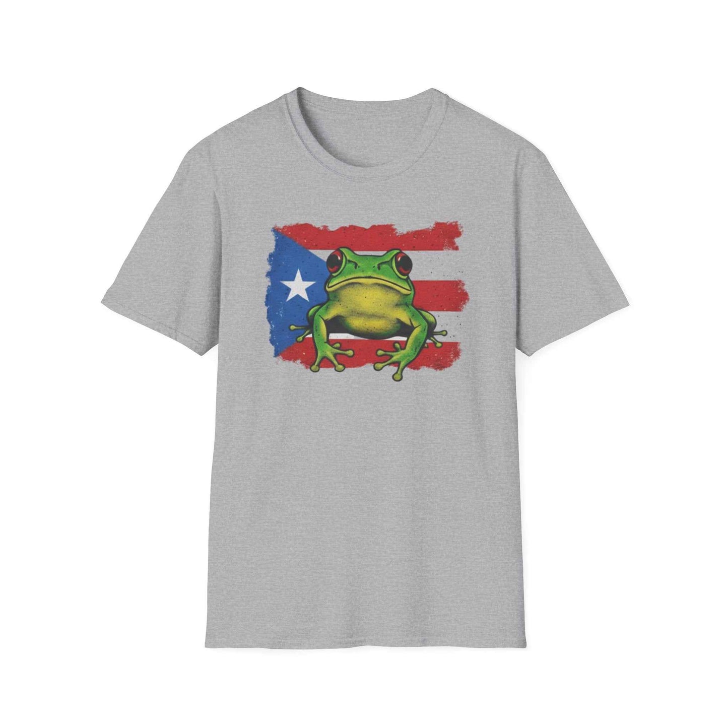 Puerto Rico Flag and Coquí T-Shirt - Boricua Pride Personalized 100% Cotton Unisex