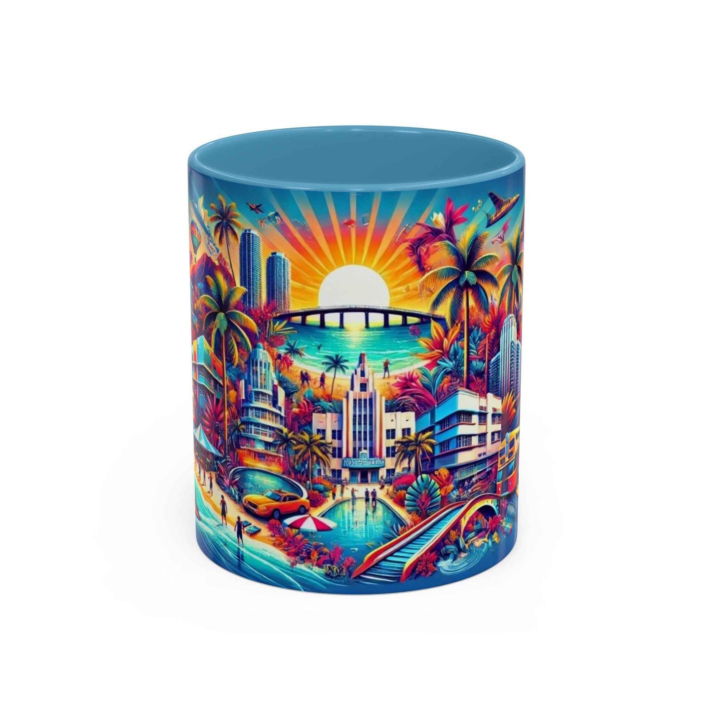 Mug - Vibrant Florida Tropical Landscape Coffee Mug (11, 15oz)