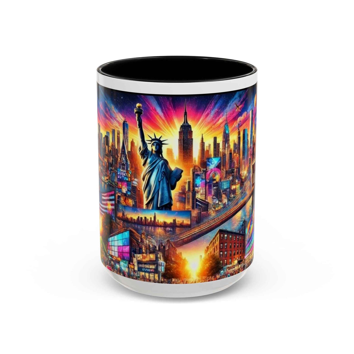 Mug - Vibrant New York City Skyline Coffee Mug (11, 15oz)
