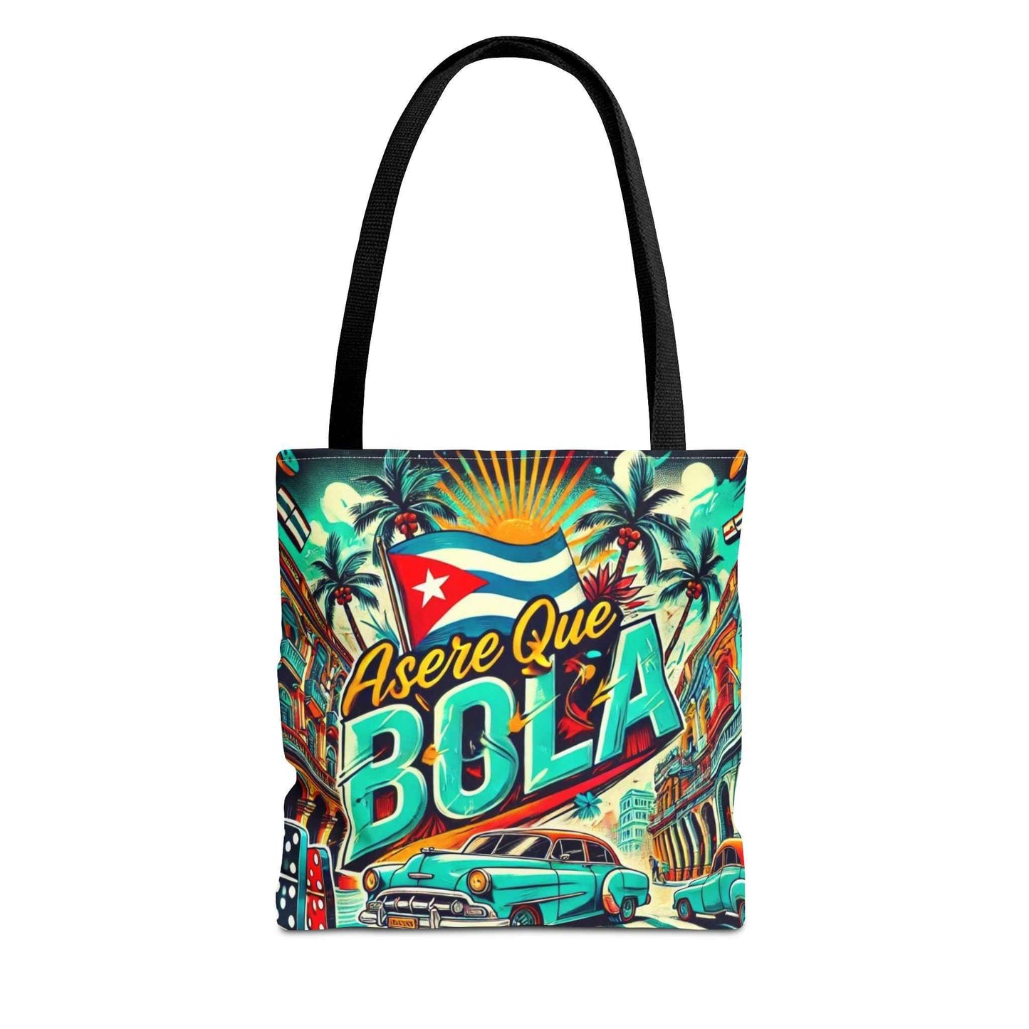 Asere Que Bolá, Tote Bag  Vibrant  Design with Tropical Flair