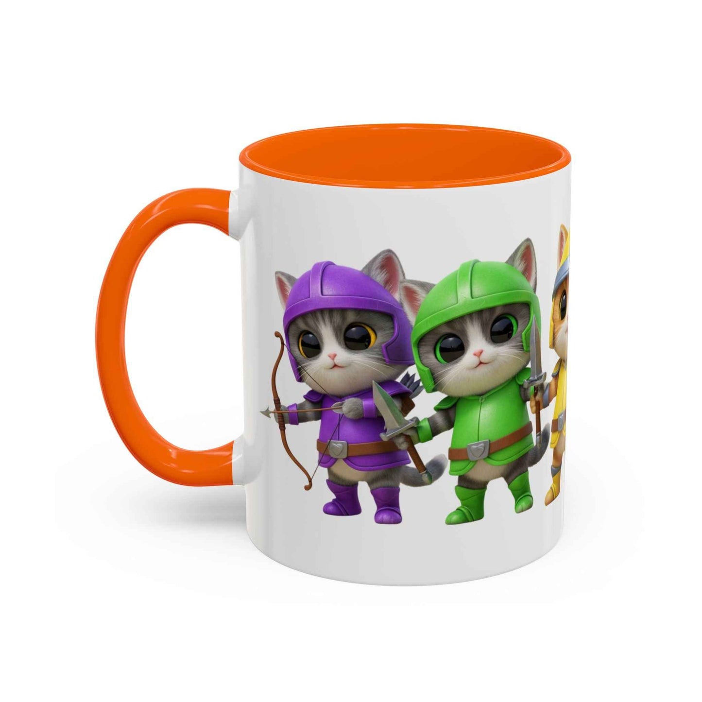Cat Warrior Mug - Fierce Feline Coffee Cup for Cat Lovers