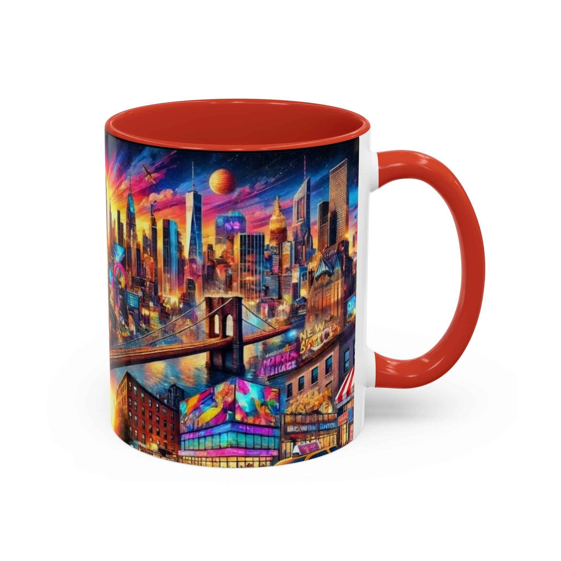 Mug - Vibrant New York City Skyline Coffee Mug (11, 15oz)