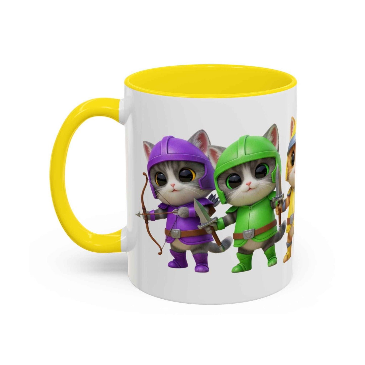 Cat Warrior Mug - Fierce Feline Coffee Cup for Cat Lovers