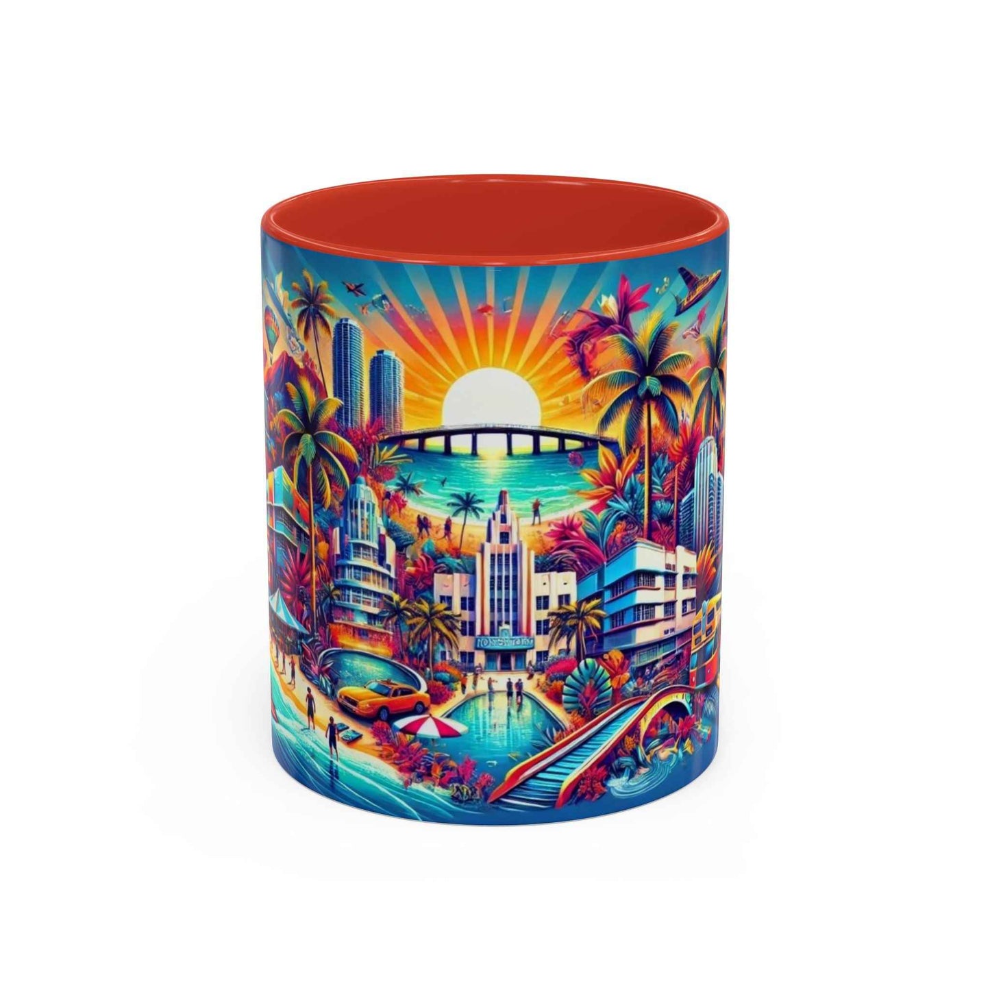 Mug - Vibrant Florida Tropical Landscape Coffee Mug (11, 15oz)