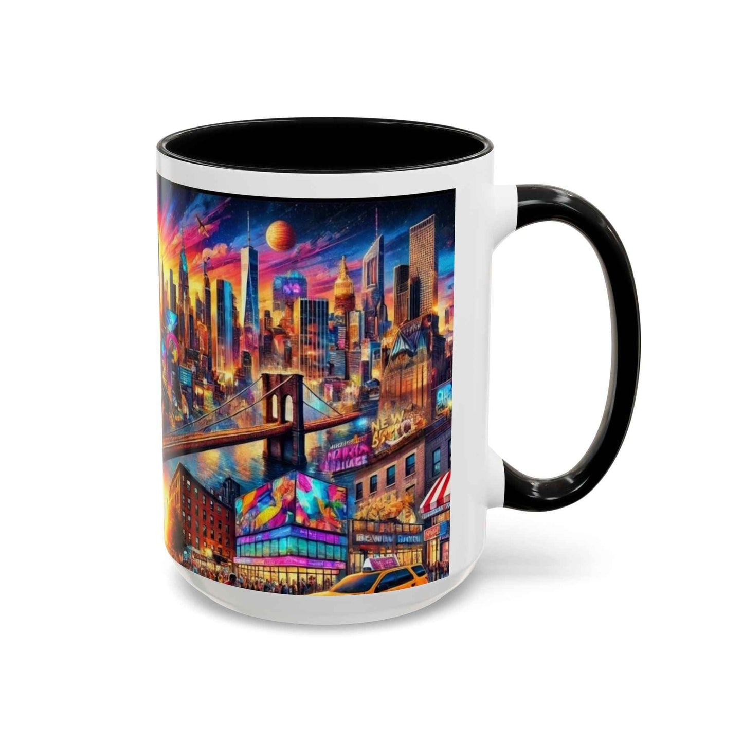 Mug - Vibrant New York City Skyline Coffee Mug (11, 15oz)