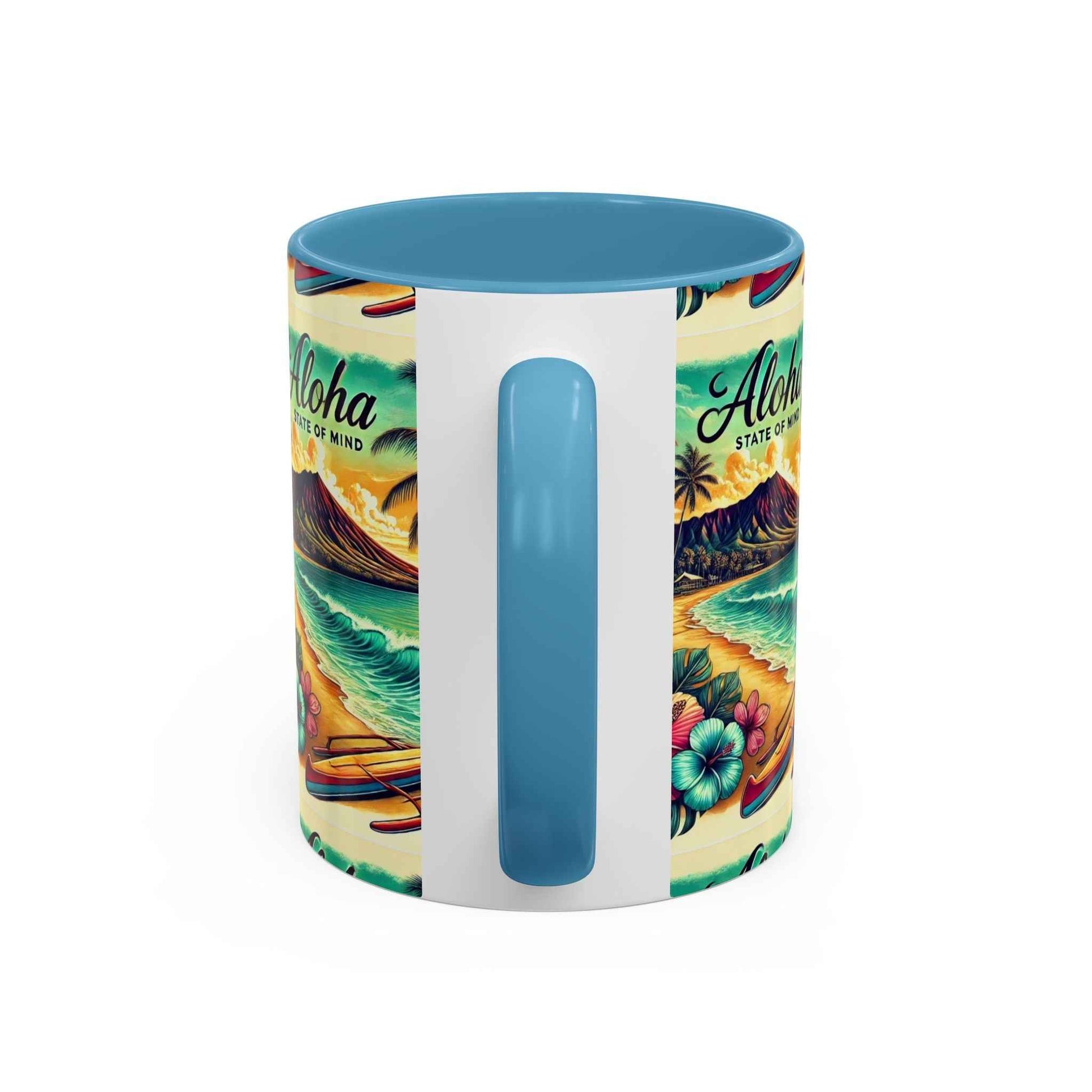 Aloha State of Mind Hawaii Mug - Tropical Beach Coffee Cup