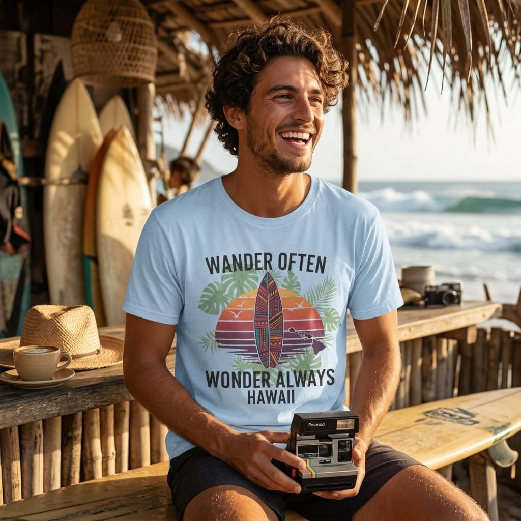 Wander Often Unisex Surf & Travel Graphic T-Shirt