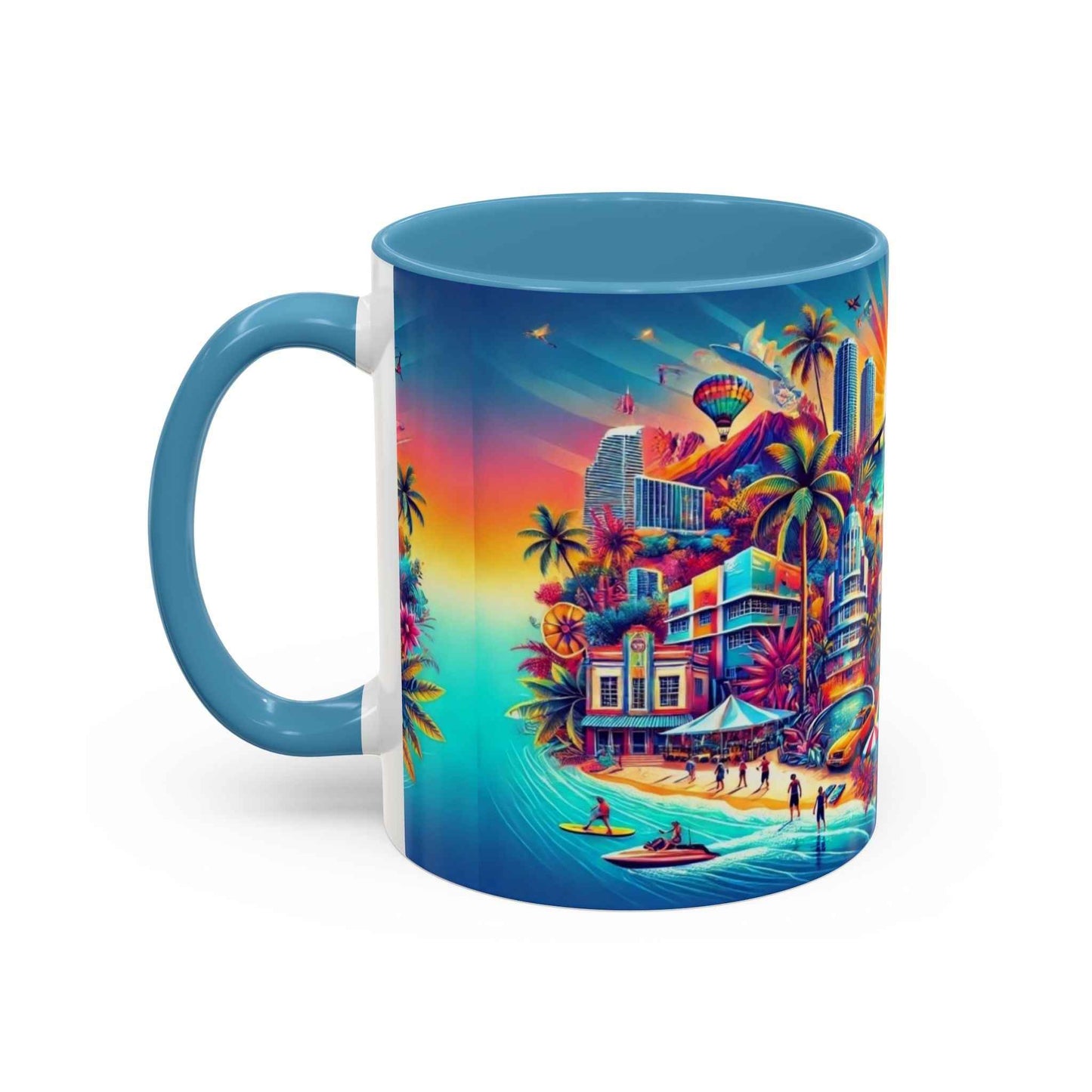 Mug - Vibrant Florida Tropical Landscape Coffee Mug (11, 15oz)