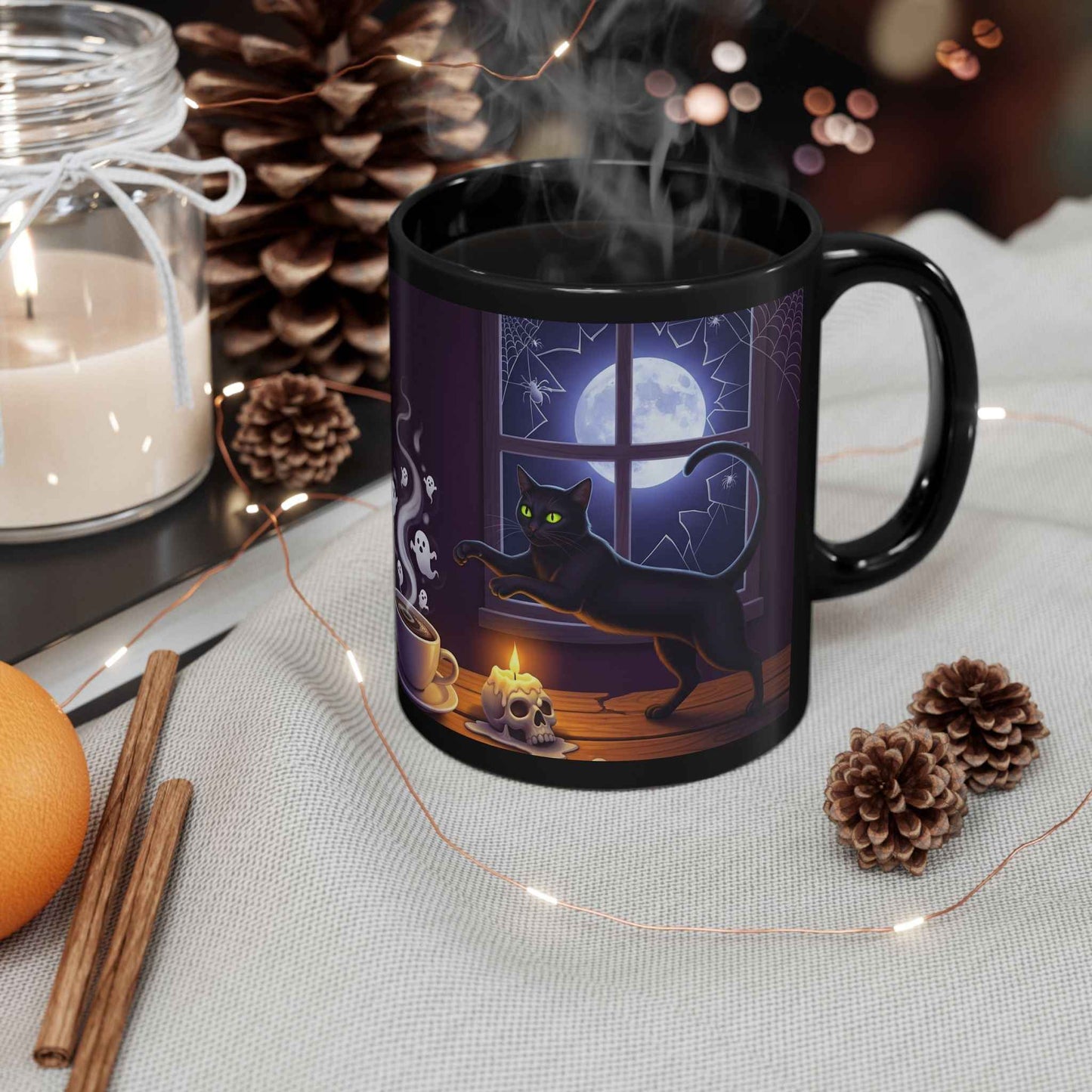 "Brewed with a Witch's Charm" Halloween Coffee Mug - Limited Edition Gift