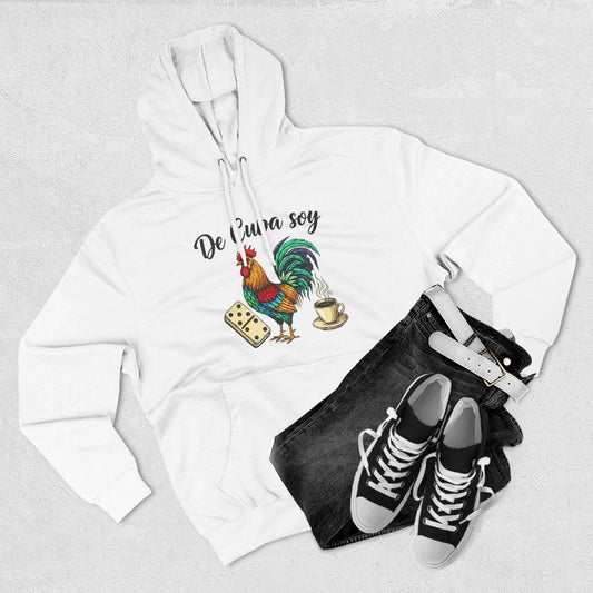Colorful Rooster Fleece Hoodie - Cozy Chicken Sweatshirt