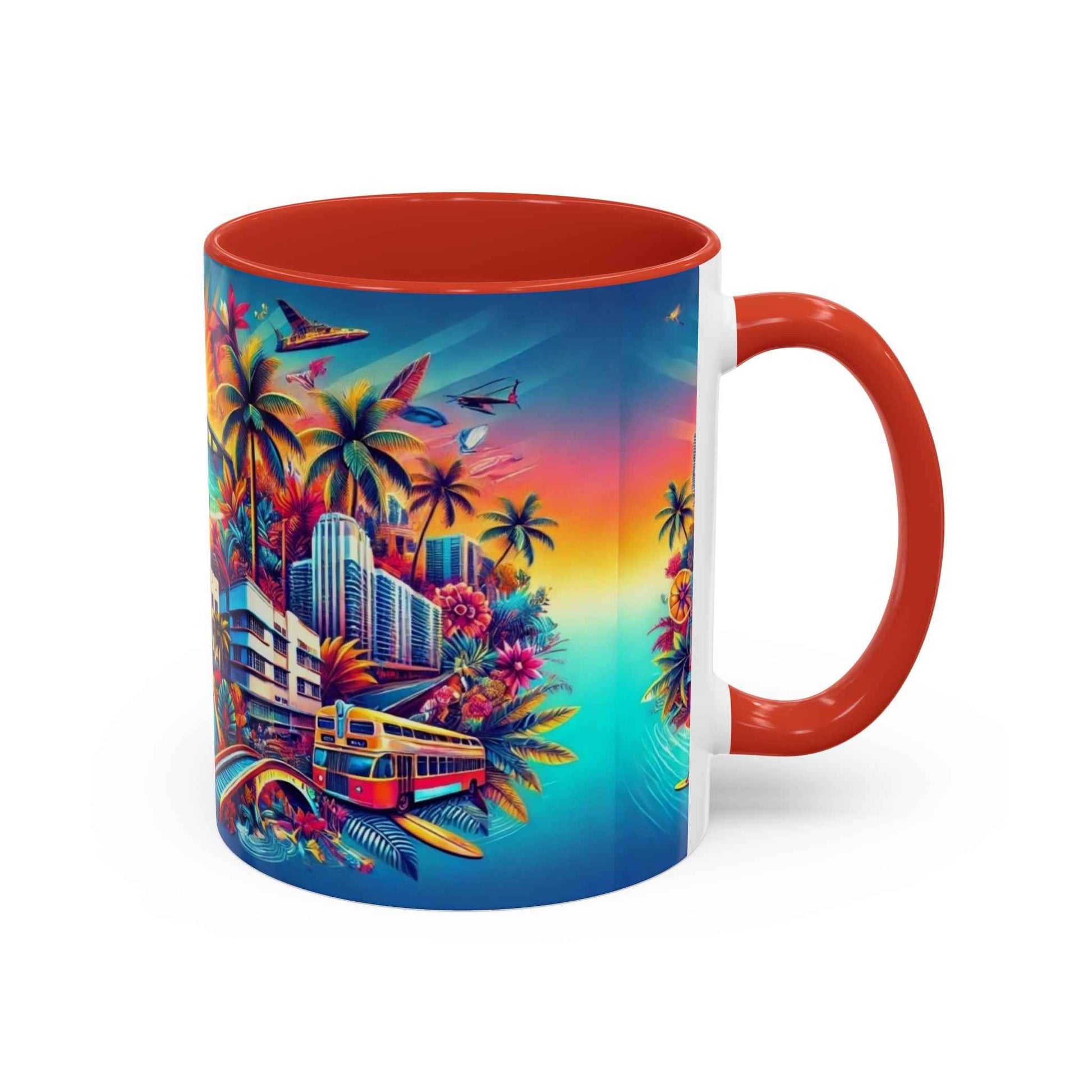Mug - Vibrant Florida Tropical Landscape Coffee Mug (11, 15oz)