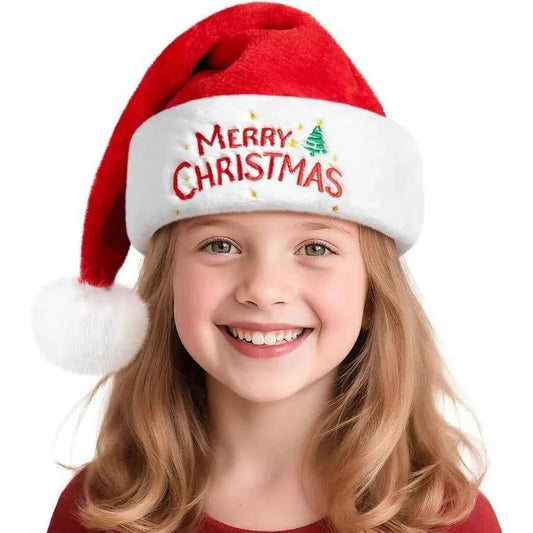 Baby Santa Hat - Soft Velvet Christmas Hat for Infants and Toddlers