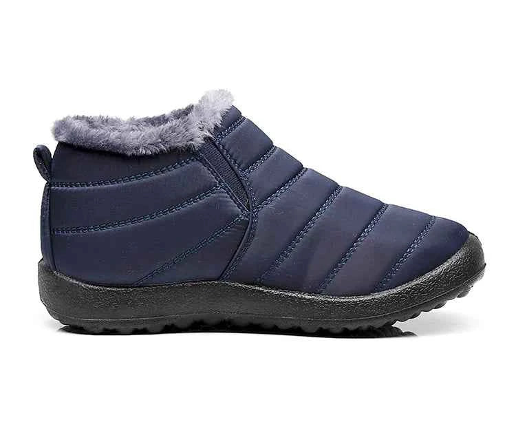 Lightweight Waterproof Snow Boots for Women | Slip-On Plush-Lined Ankle Boots | Plus Size Available