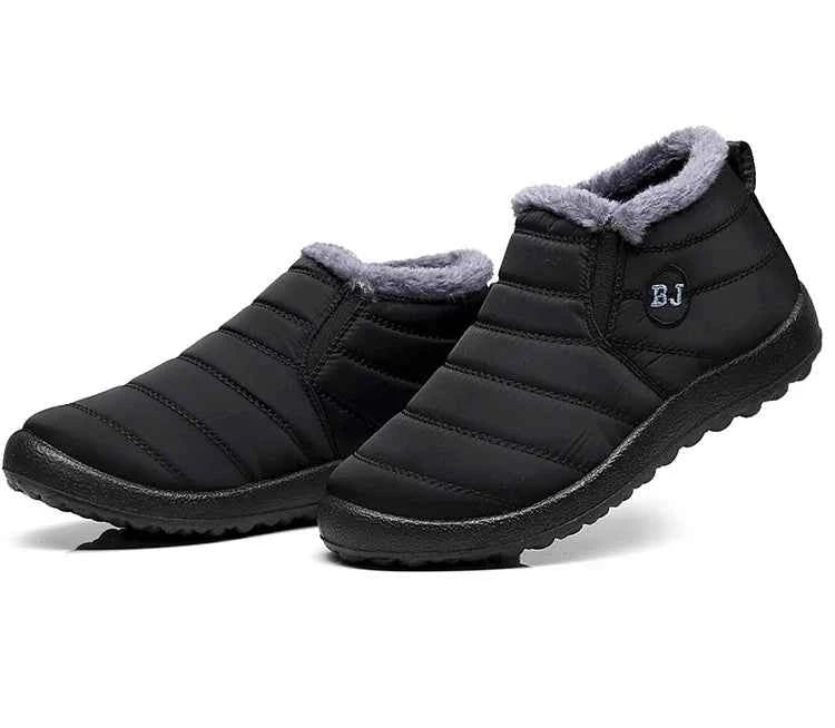 Lightweight Waterproof Snow Boots for Women | Slip-On Plush-Lined Ankle Boots | Plus Size Available