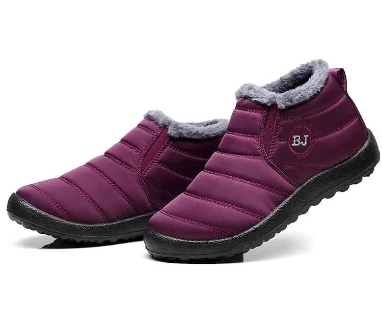 Lightweight Waterproof Snow Boots for Women | Slip-On Plush-Lined Ankle Boots | Plus Size Available