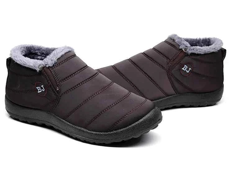 Lightweight Waterproof Snow Boots for Women | Slip-On Plush-Lined Ankle Boots | Plus Size Available