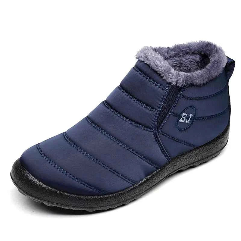 Lightweight Waterproof Snow Boots for Women | Slip-On Plush-Lined Ankle Boots | Plus Size Available