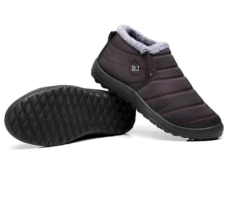 Lightweight Waterproof Snow Boots for Women | Slip-On Plush-Lined Ankle Boots | Plus Size Available