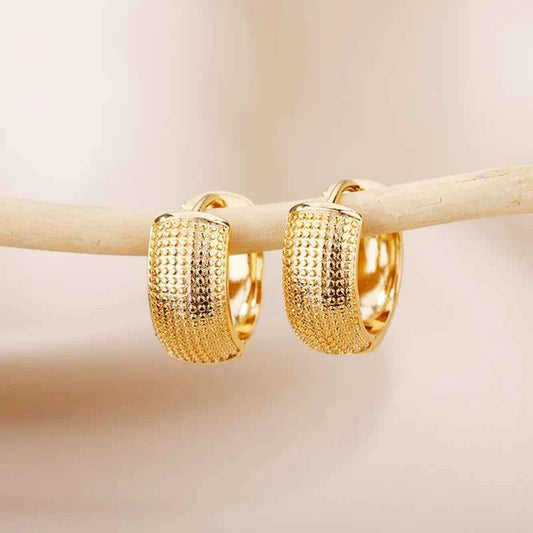 2025 Trend Small Hoop Earrings | Stainless Steel Gold-Color Piercing Jewelry for Women