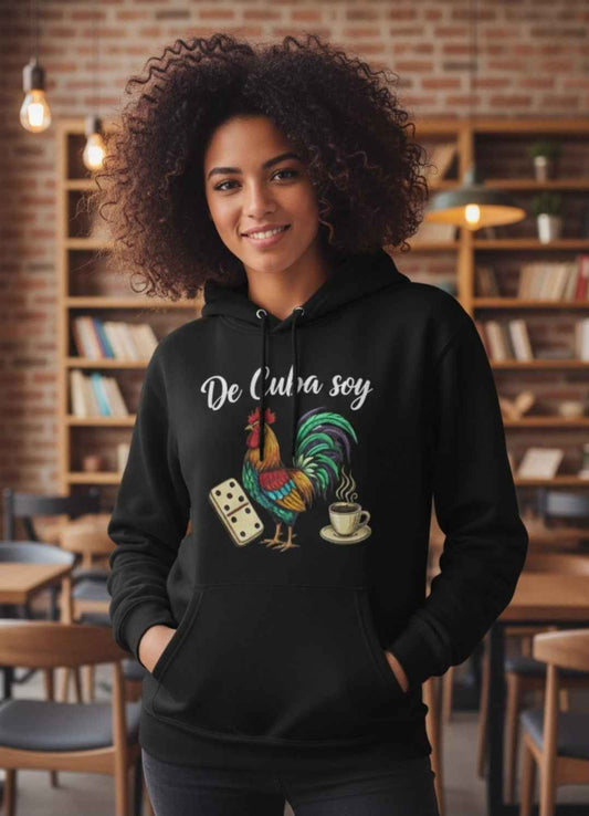 Colorful Rooster Fleece Hoodie - Cozy Chicken Sweatshirt