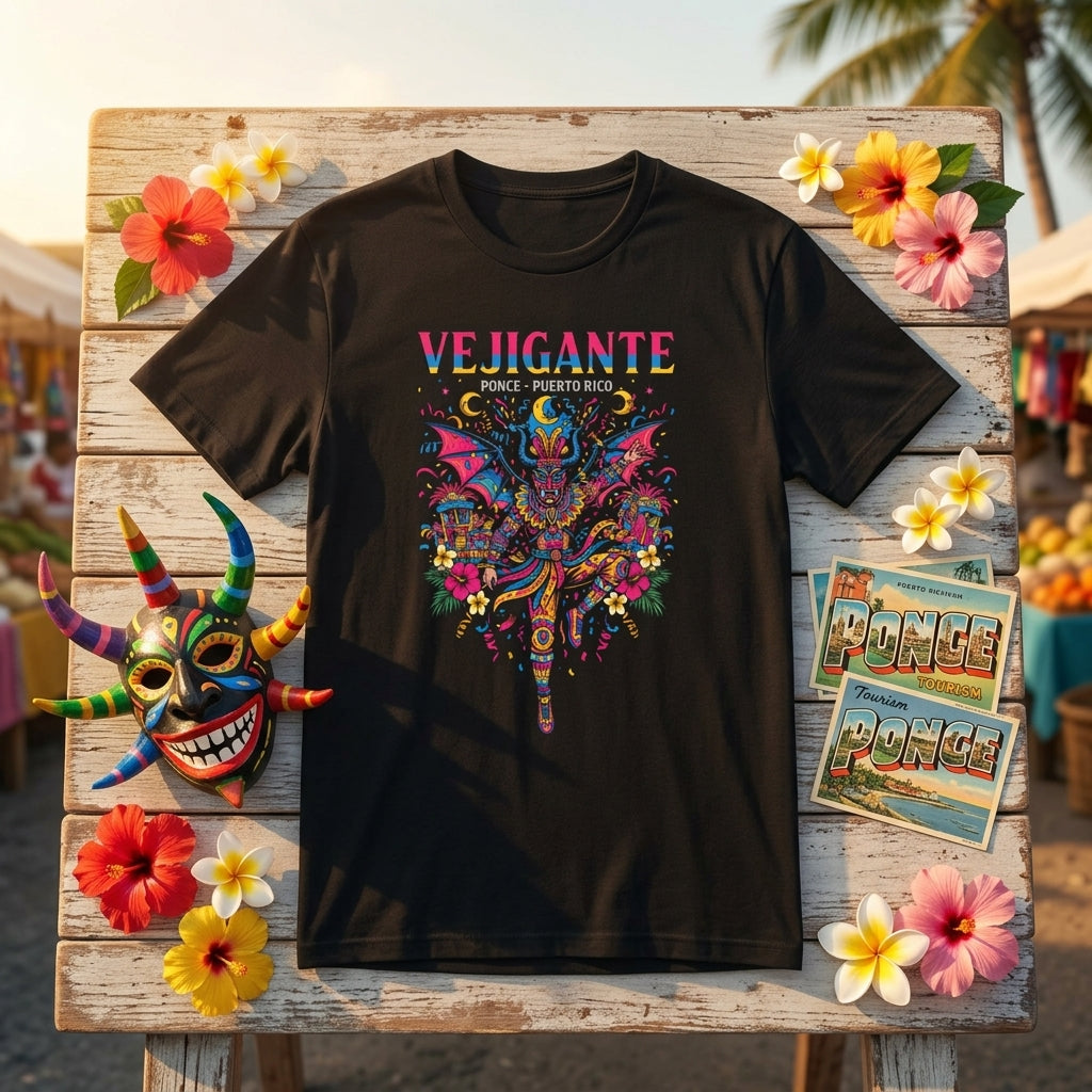 Vejigante Puerto Rico T-Shirt | Boricua Pride Graphic Tee | Havana Vibe