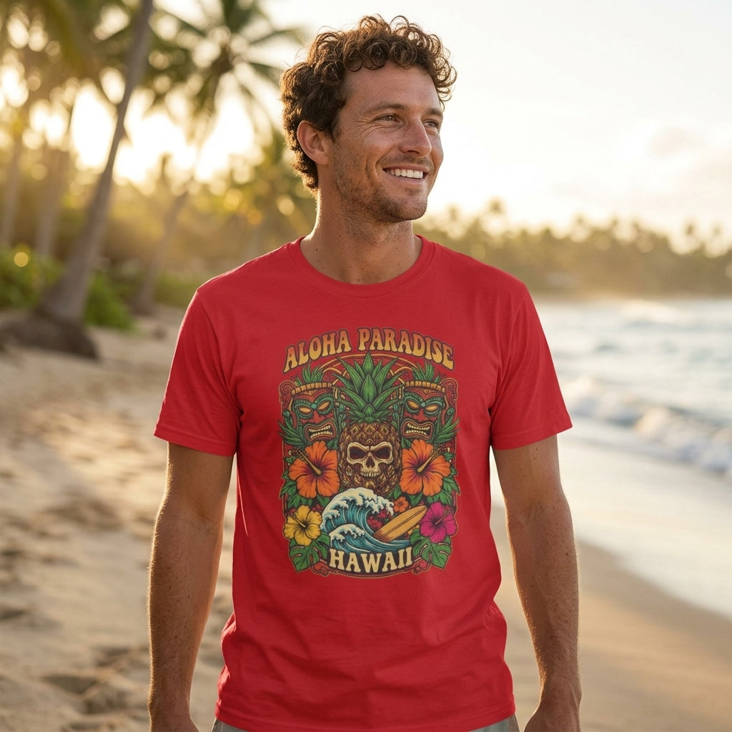 Aloha Paradise T-Shirt | Tropical Beach Vacation Graphic Tee