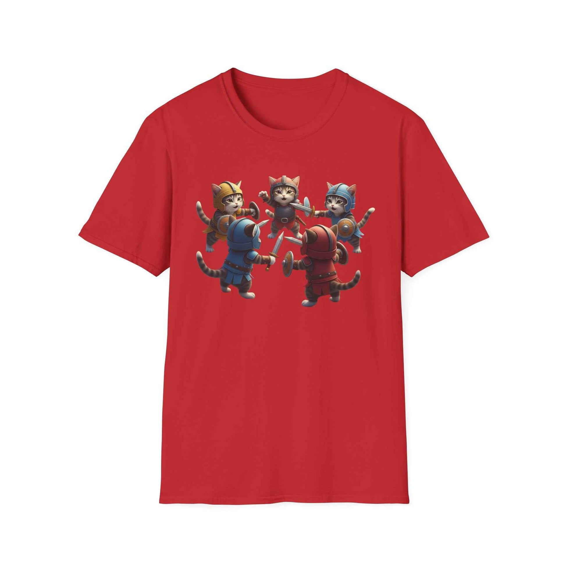 Camiseta Súper Cute de Gatos Guerreros (Kitten Knights) | Regalo Único para Fans de Fantasía y RPG