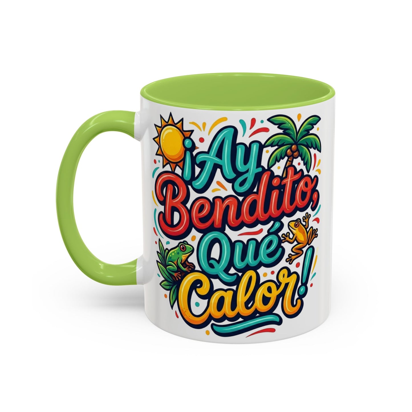 Ay Bendito Que Calor, Coffee Mug | Spanish Tropical Design, 11oz or 15oz