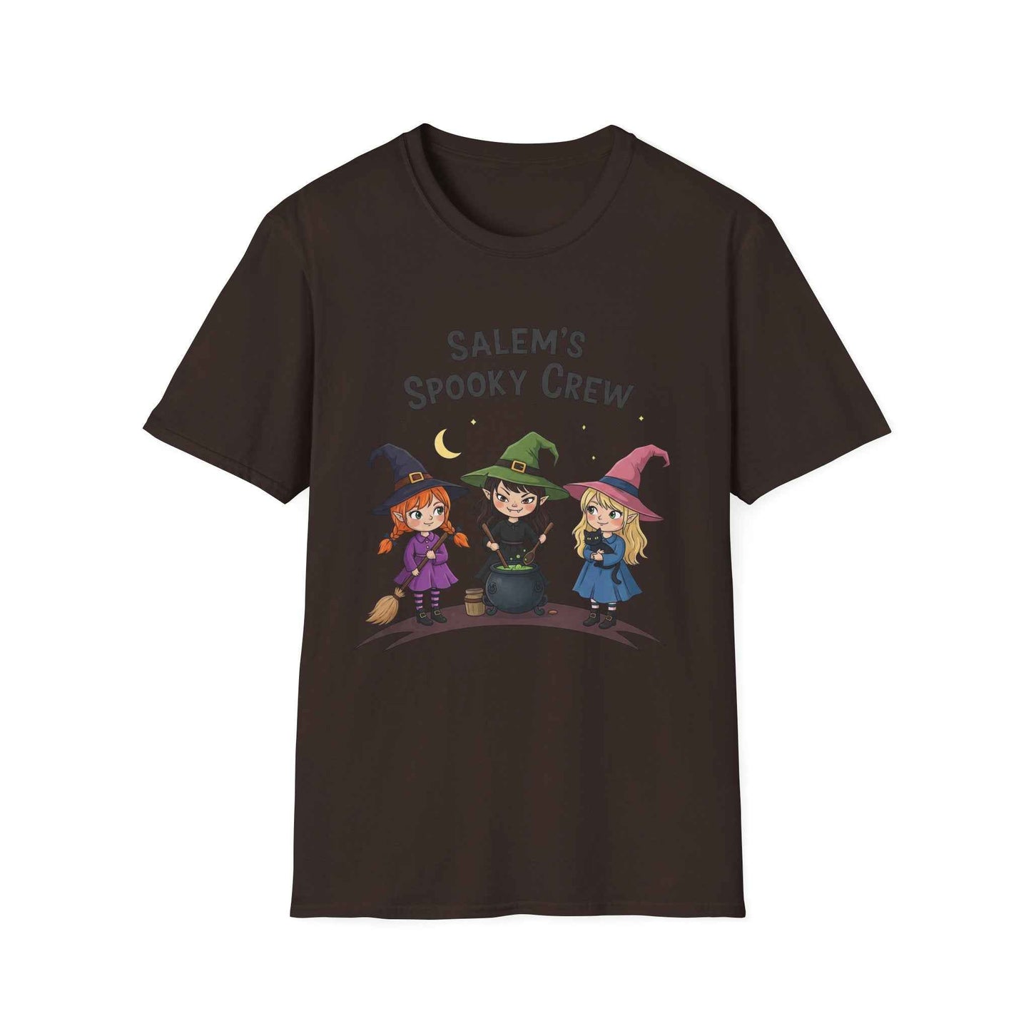 Salem's Spooky Crew T-Shirt, Cute Halloween Shirt, Unisex Witch Tee