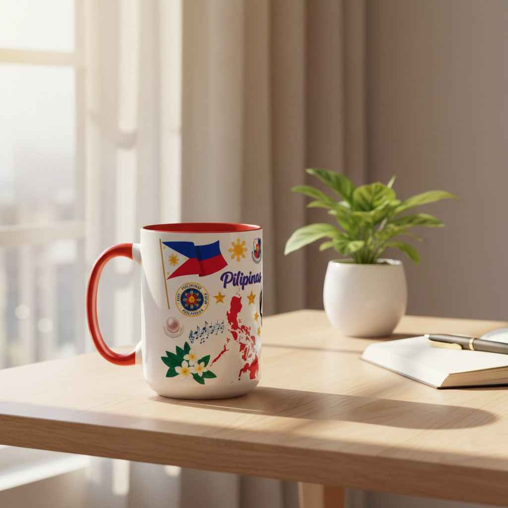 Pinay Pride Coffee Mug - Filipino Heritage & Culture Icons (11oz/15oz)