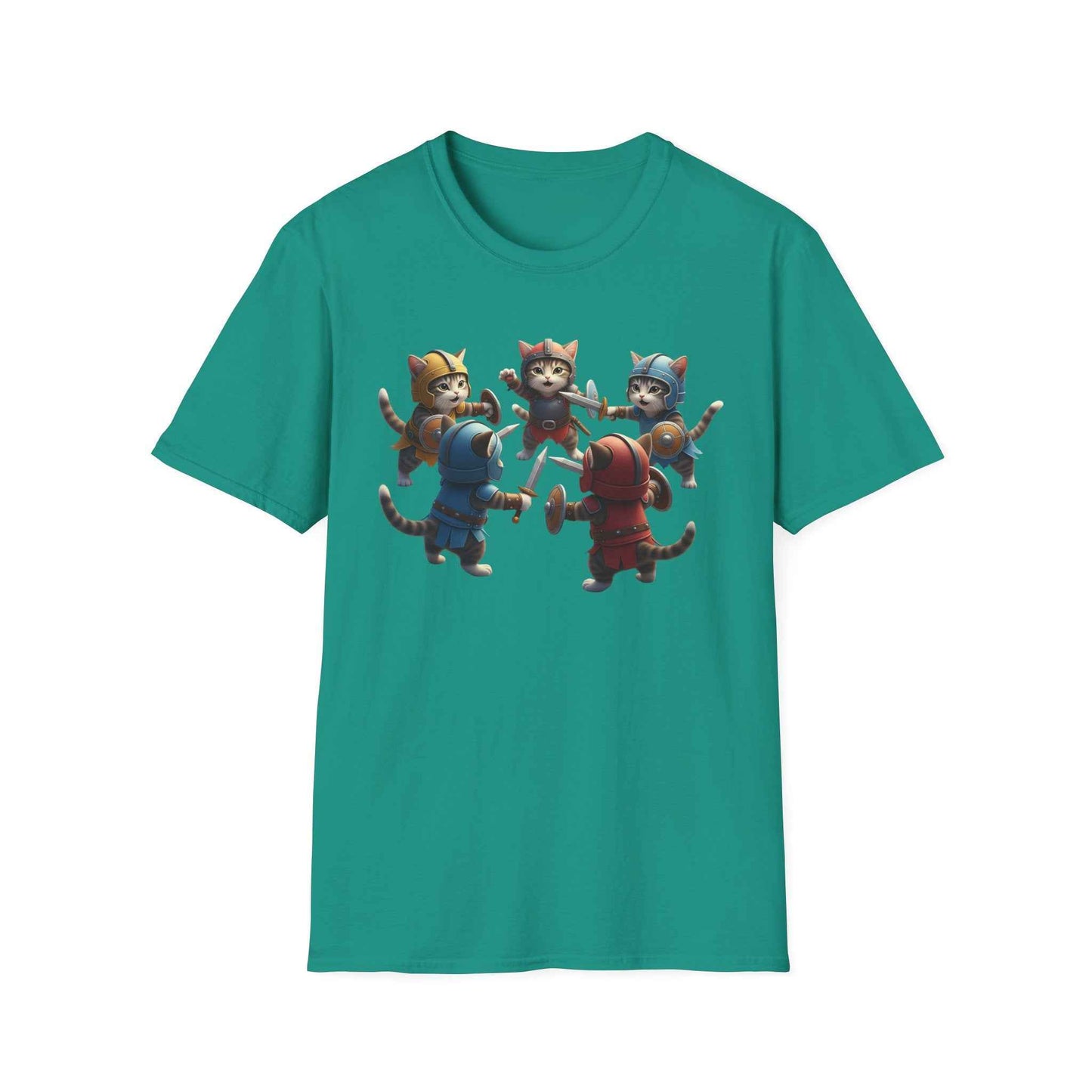 Camiseta Súper Cute de Gatos Guerreros (Kitten Knights) | Regalo Único para Fans de Fantasía y RPG