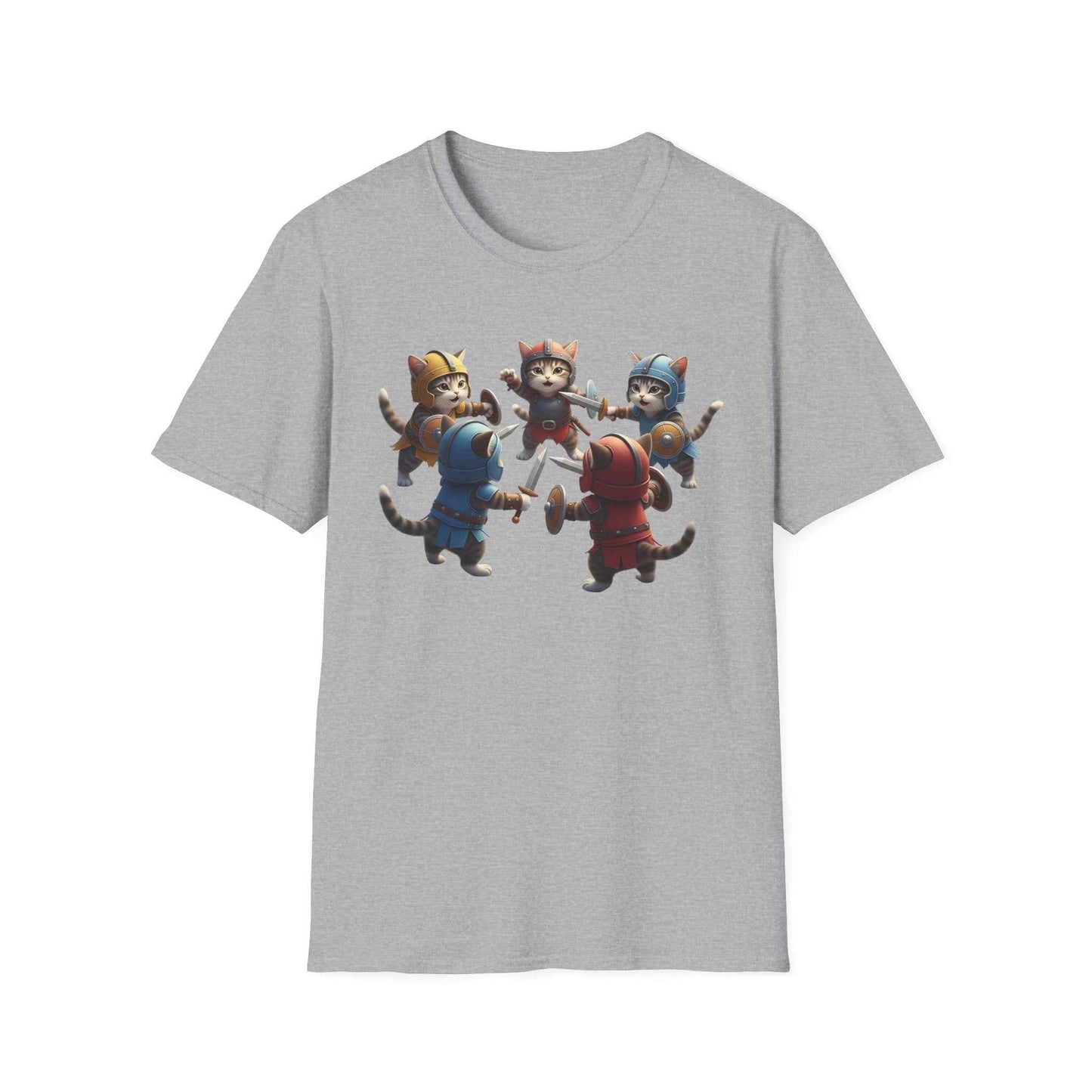 Camiseta Súper Cute de Gatos Guerreros (Kitten Knights) | Regalo Único para Fans de Fantasía y RPG