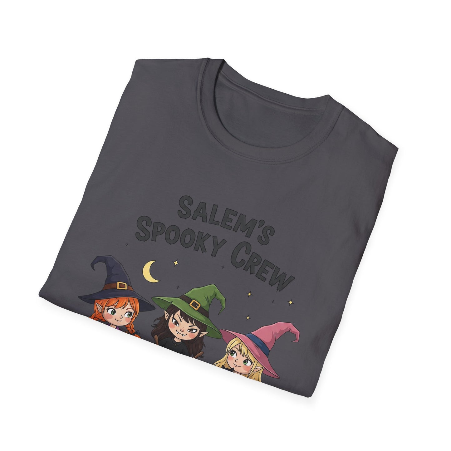 Salem's Spooky Crew T-Shirt, Cute Halloween Shirt, Unisex Witch Tee