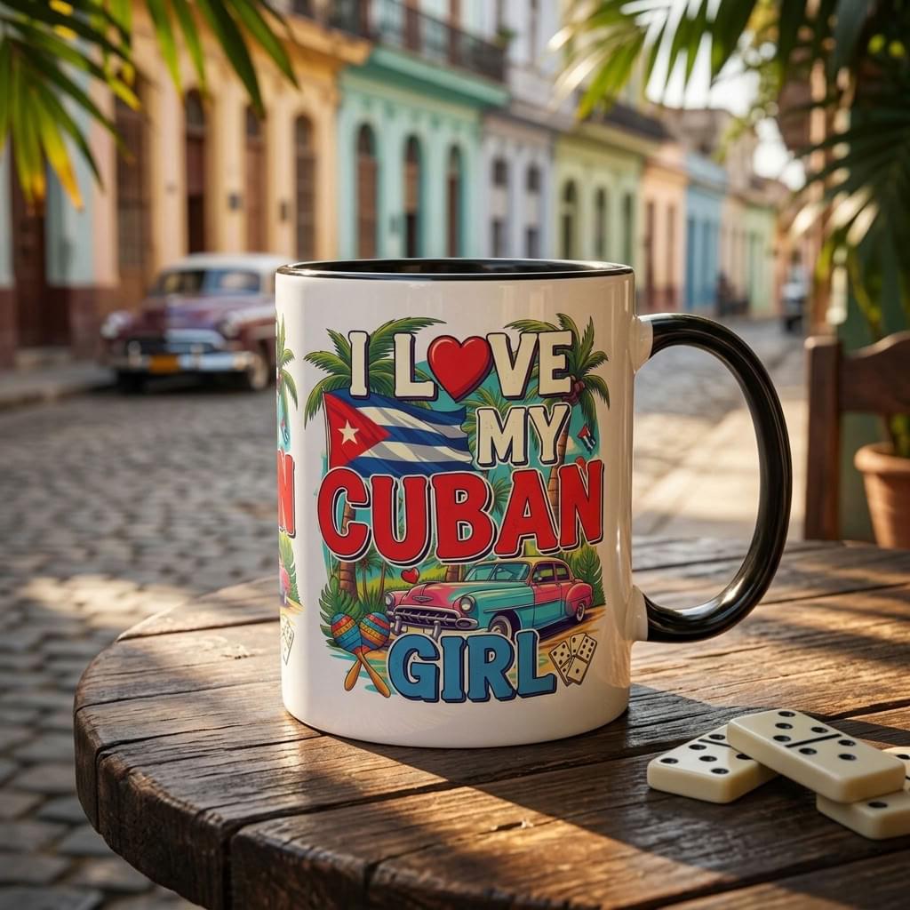 I Love My Cuban Girl Mug | Cuban Love Gift for Her | 11oz