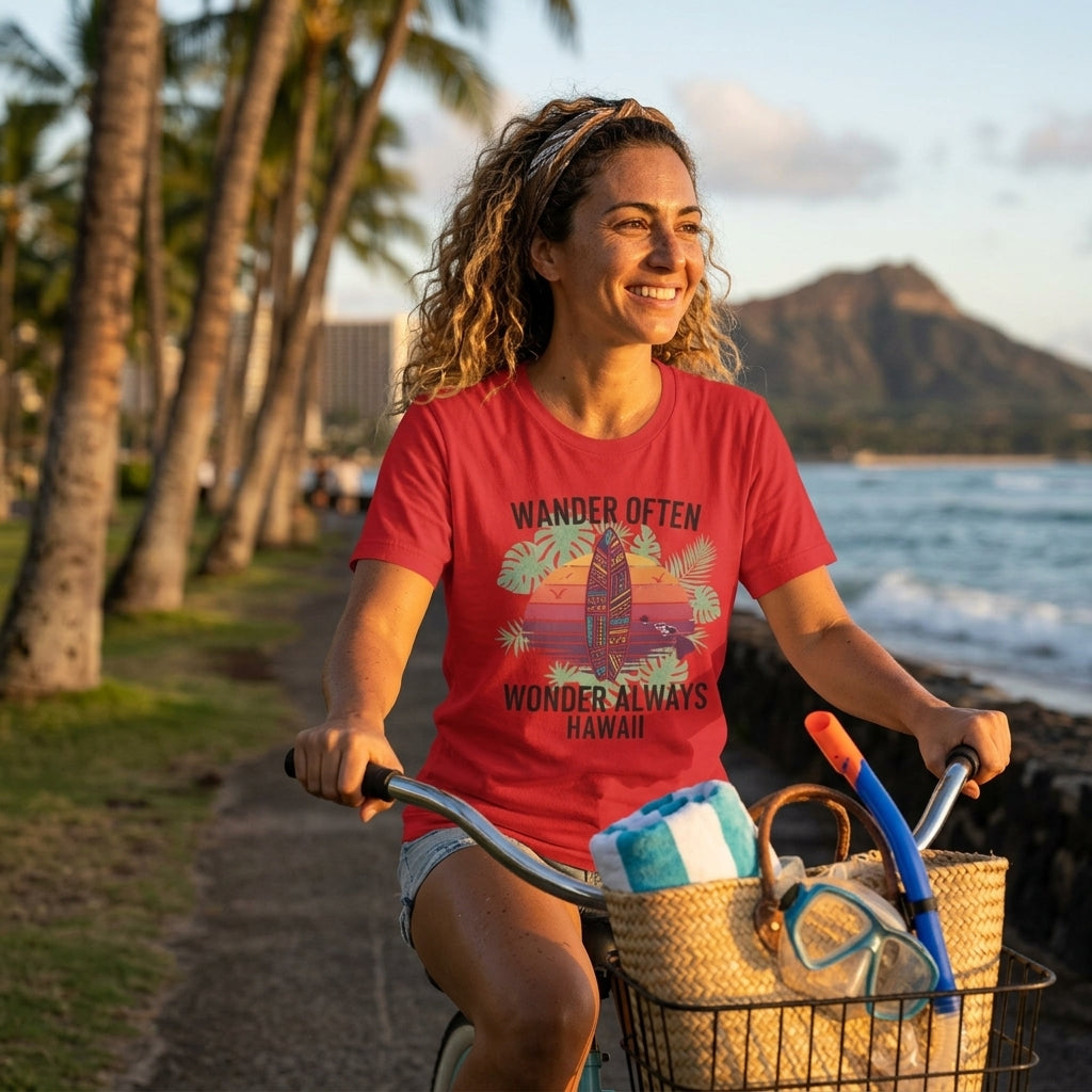Wander Often T-Shirt | Unisex Surf & Travel Graphic Tee for Beach Lovers