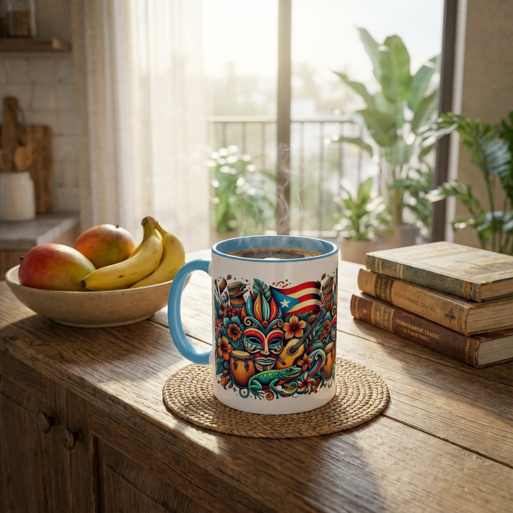 Puerto Rican Coffee Mug - 11oz & 15oz Options for Puerto Rican Coffee Lovers