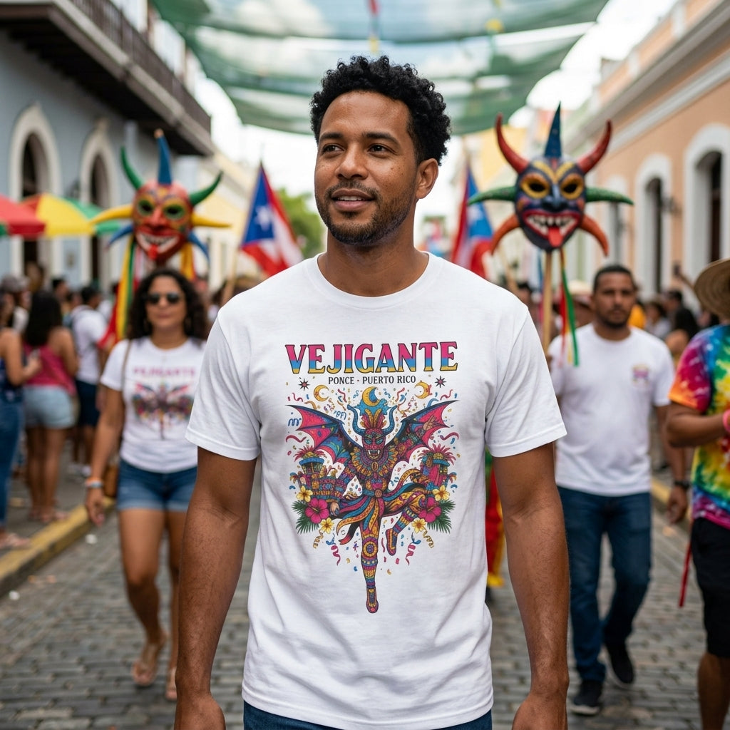 Vejigante Puerto Rico T-Shirt | Boricua Pride Graphic Tee | Havana Vibe