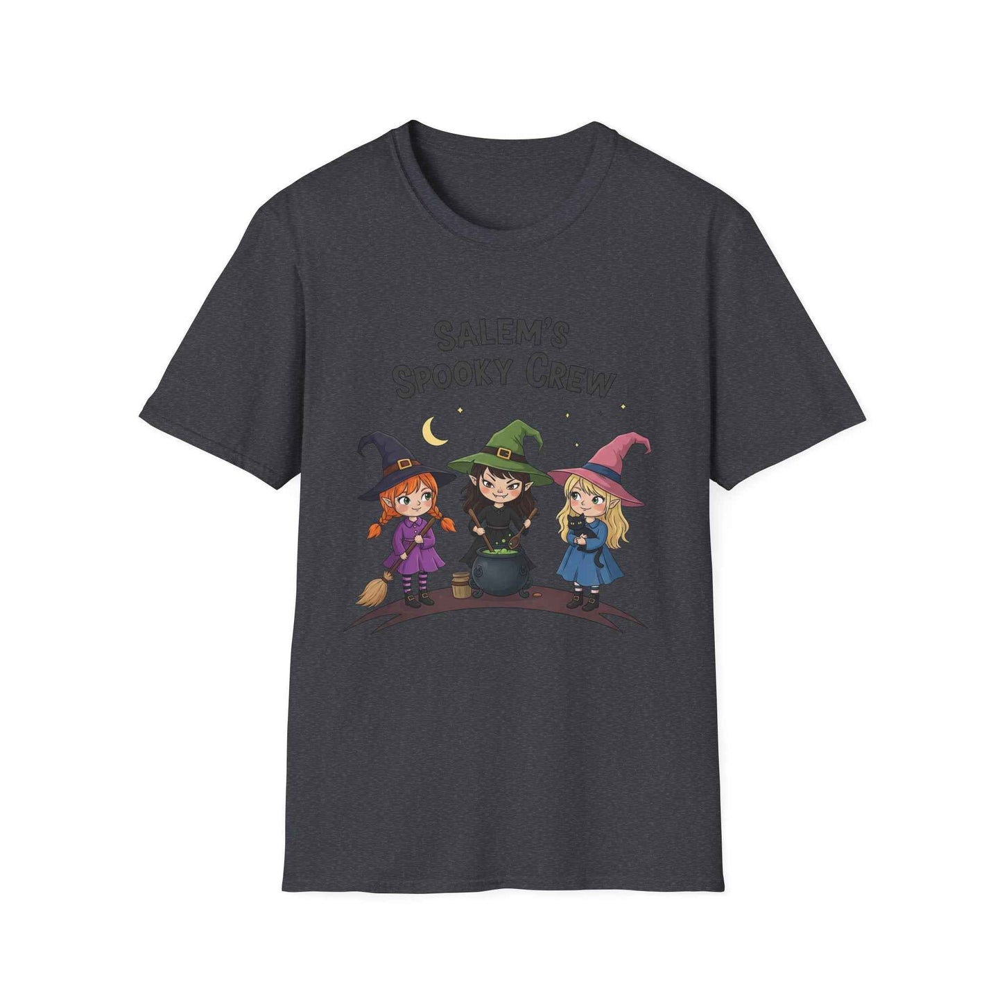 Salem's Spooky Crew T-Shirt, Cute Halloween Shirt, Unisex Witch Tee