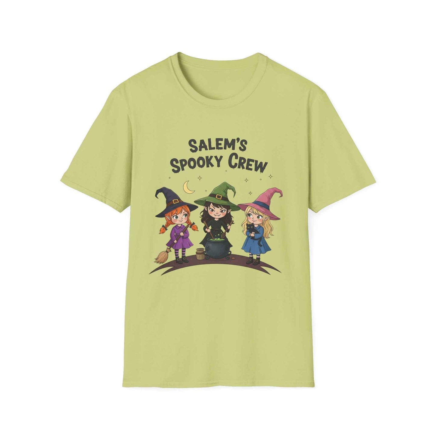Salem's Spooky Crew T-Shirt, Cute Halloween Shirt, Unisex Witch Tee