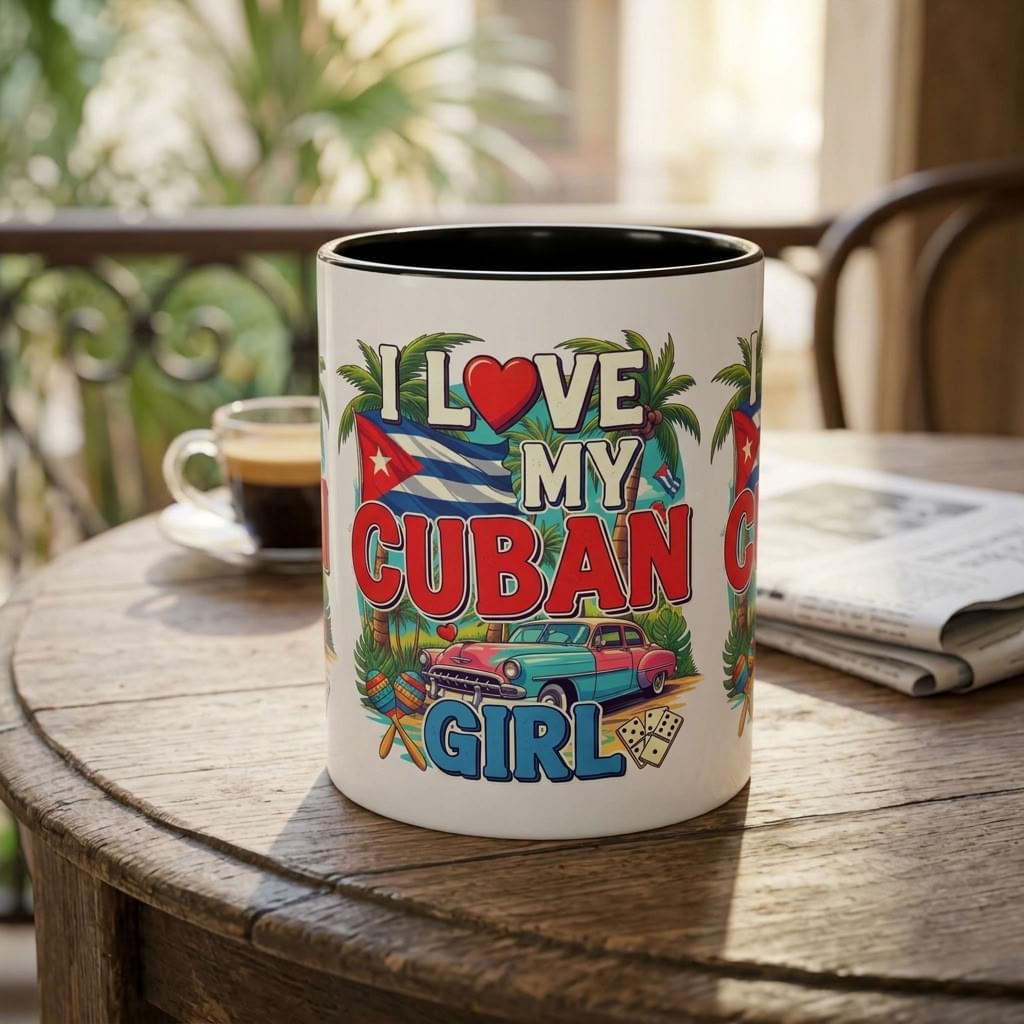 I Love My Cuban Girl Mug | Cuban Love Gift for Her | 11oz