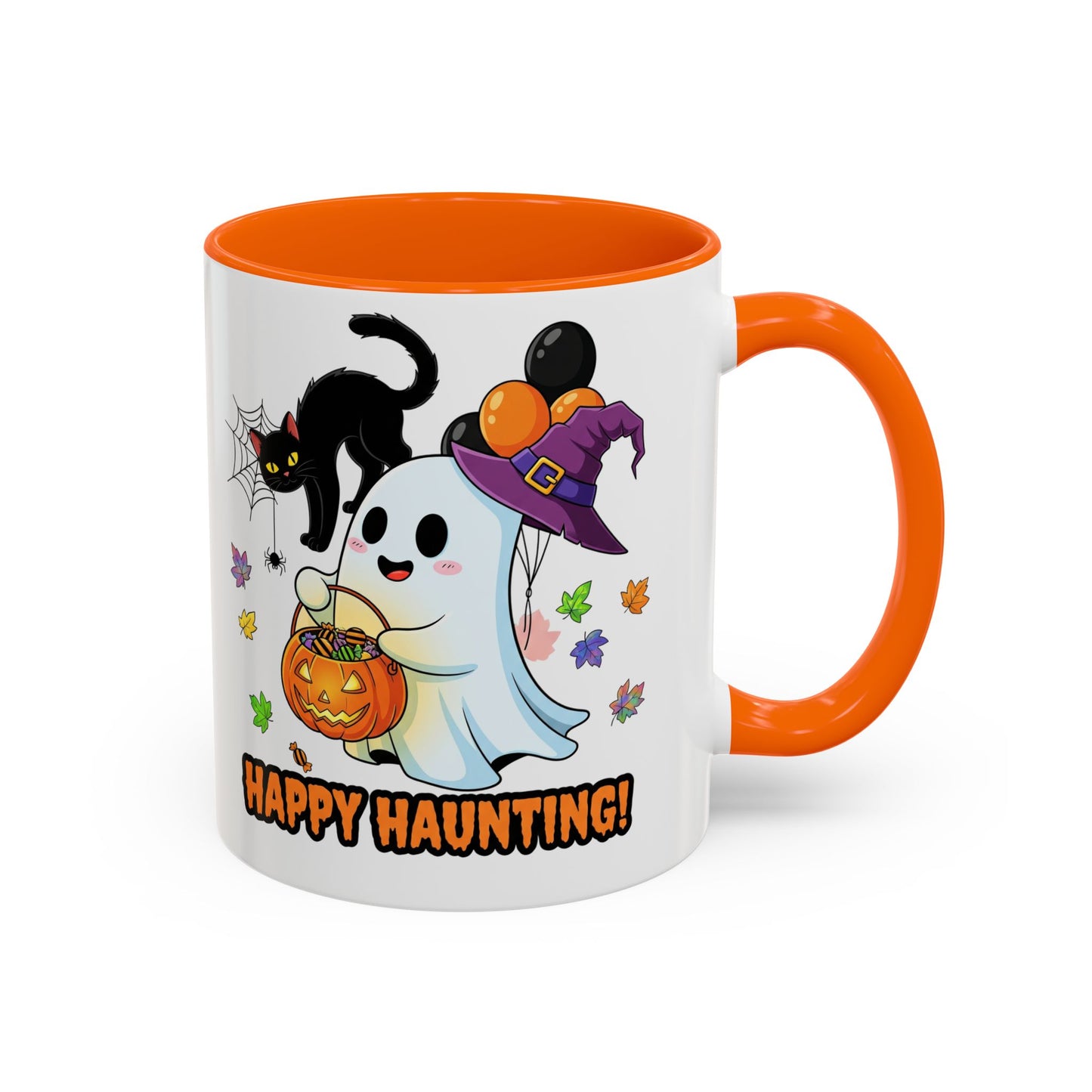 Happy Haunting! Halloween Ghost Coffee Mug (11/15oz)