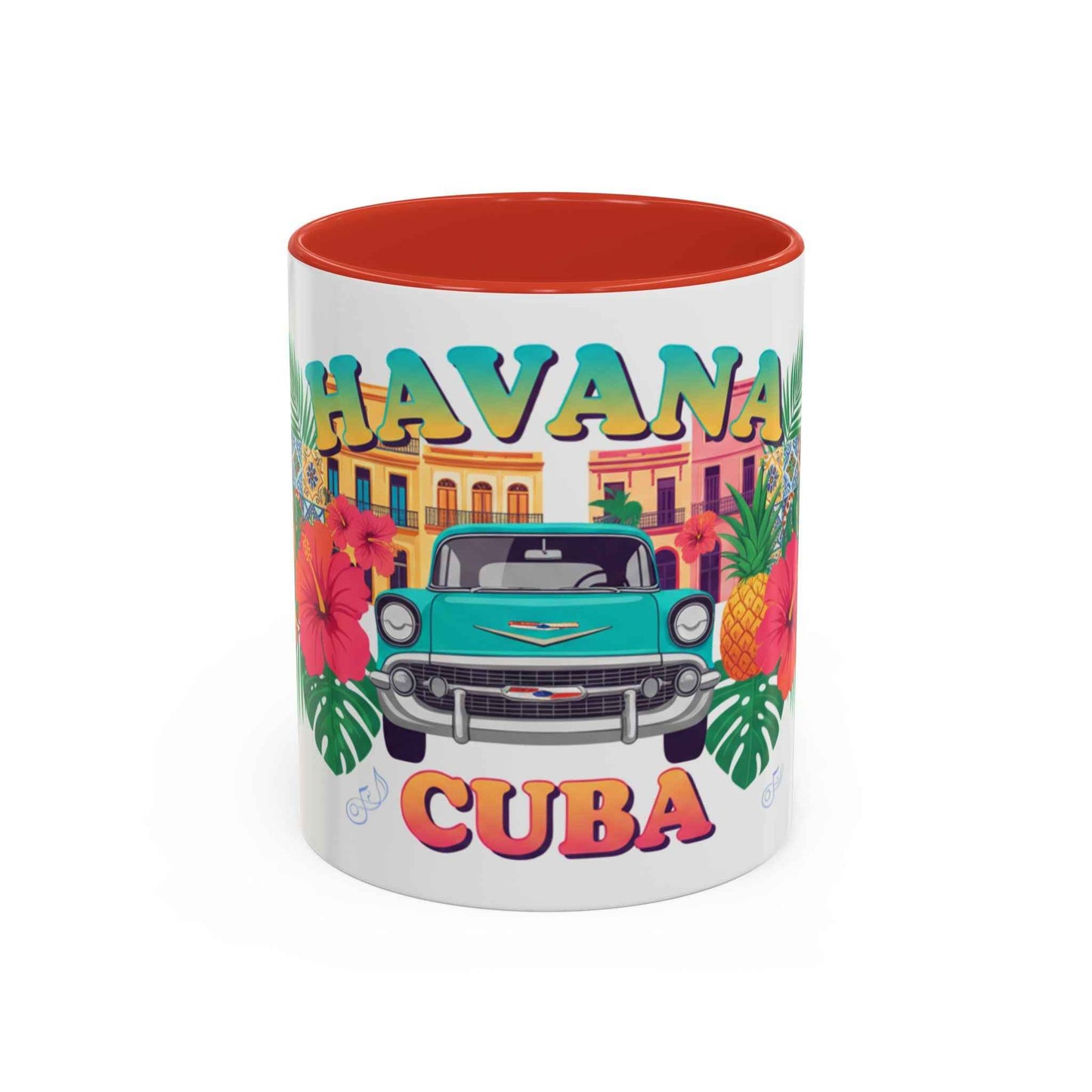 Havana Cuba Vintage Car Coffee Mug – Retro Tropical Travel Mug