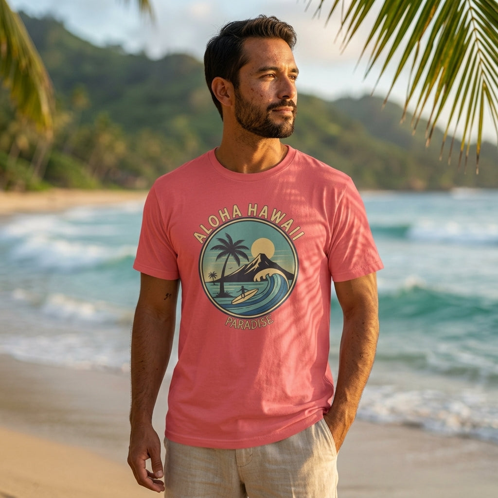Aloha Hawaii T-Shirt | Island Surf & Beach Vacation Graphic Tee
