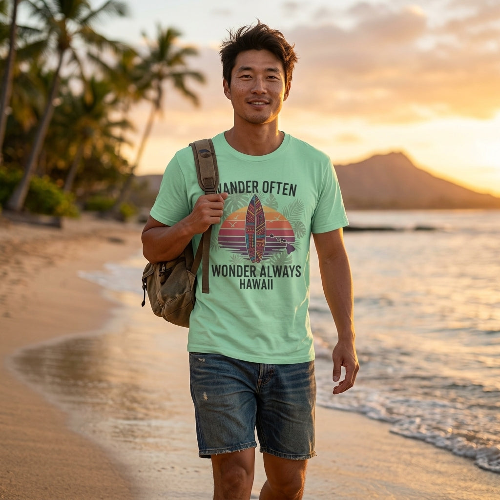 Wander Often T-Shirt | Unisex Surf & Travel Graphic Tee for Beach Lovers