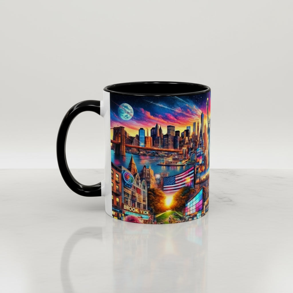 Mug - Vibrant New York City Skyline Coffee Mug (11, 15oz)