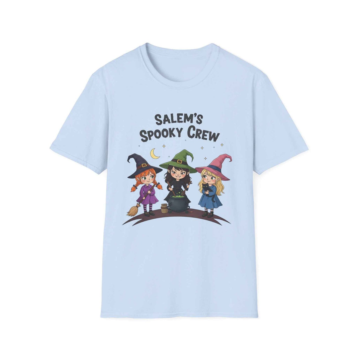 Salem's Spooky Crew T-Shirt, Cute Halloween Shirt, Unisex Witch Tee