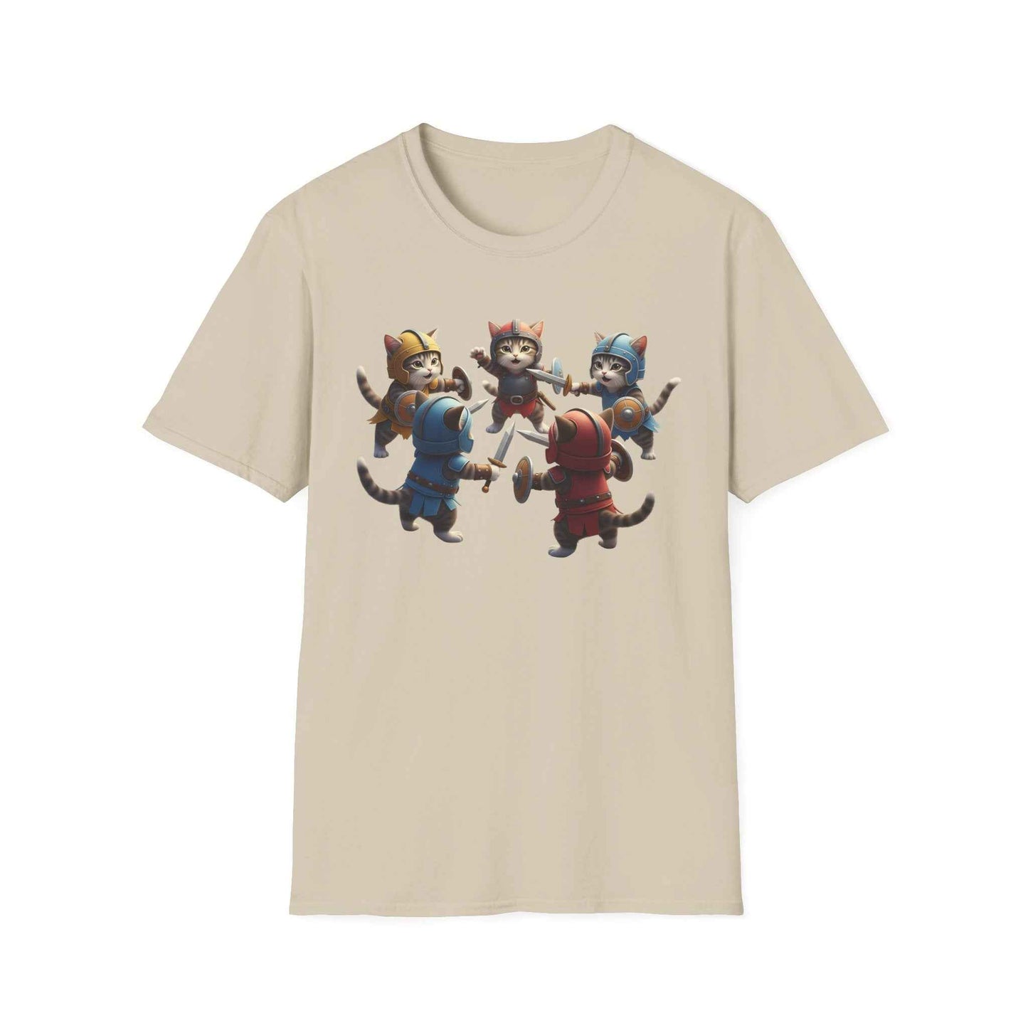 Camiseta Súper Cute de Gatos Guerreros (Kitten Knights) | Regalo Único para Fans de Fantasía y RPG
