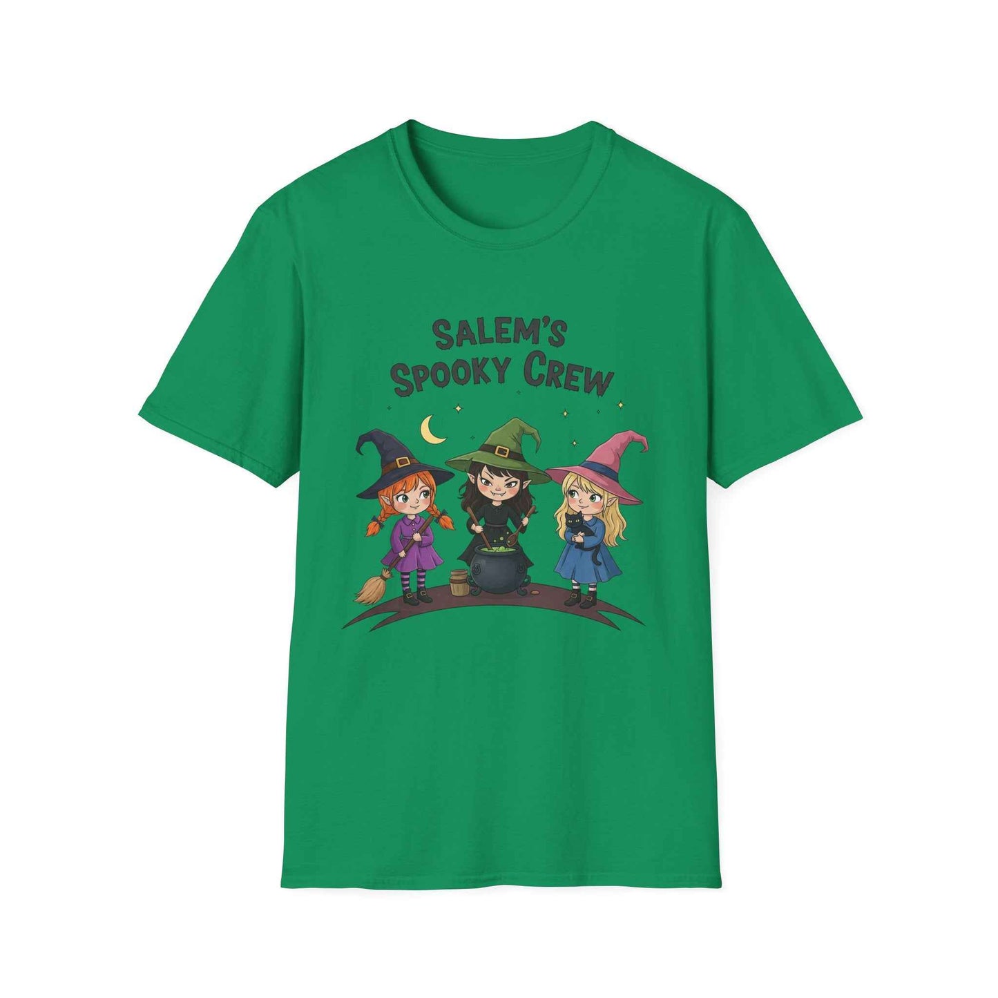 Salem's Spooky Crew T-Shirt, Cute Halloween Shirt, Unisex Witch Tee