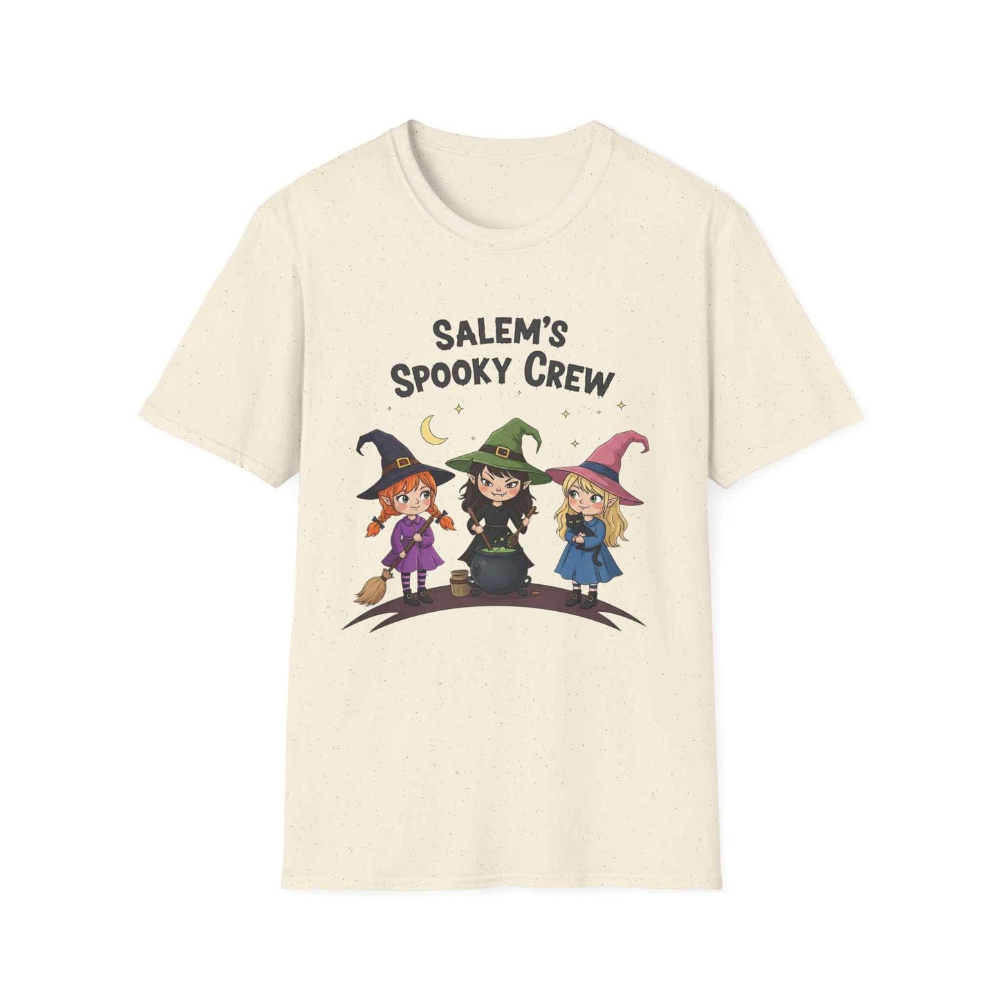 Salem's Spooky Crew T-Shirt, Cute Halloween Shirt, Unisex Witch Tee