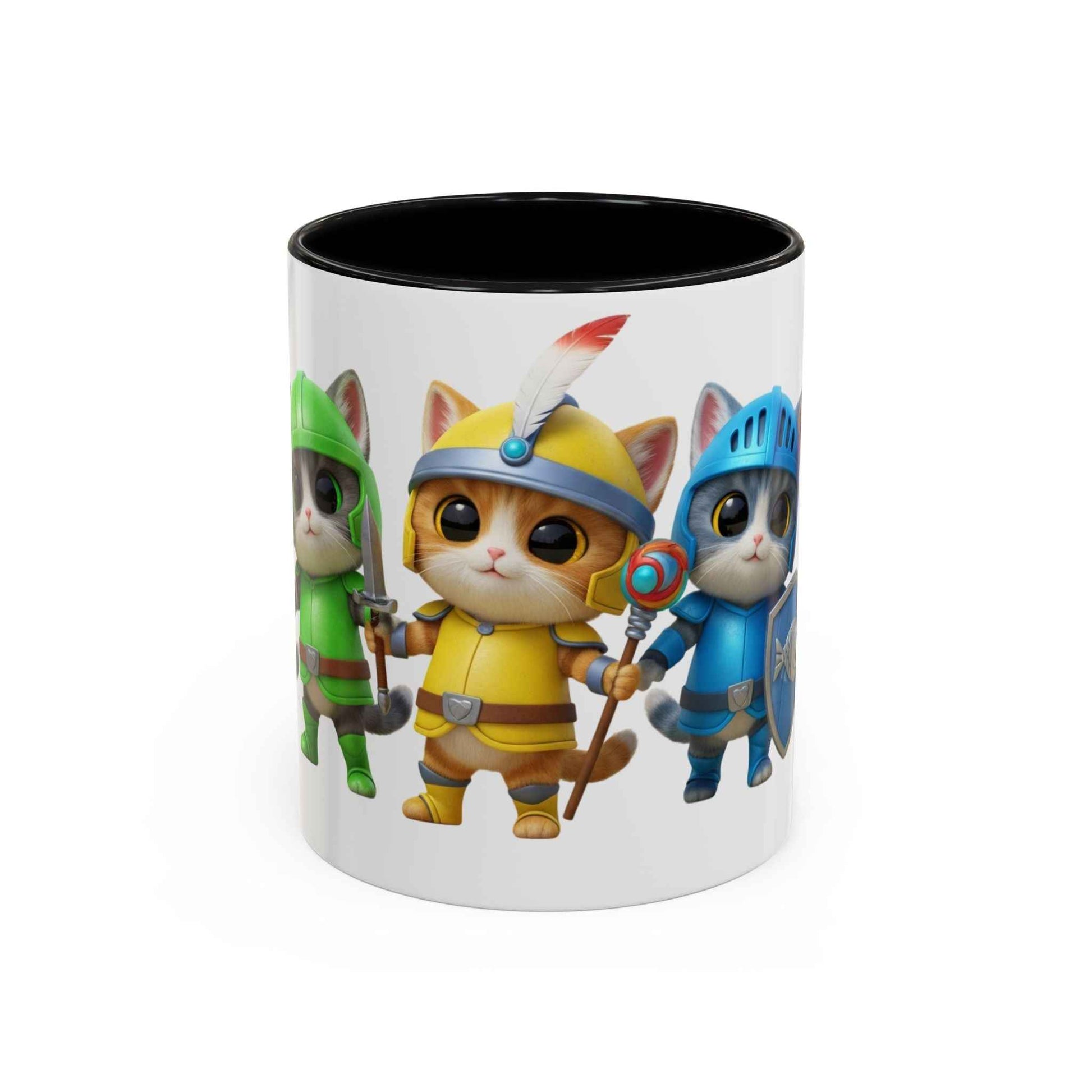 Cat Warrior Mug - Fierce Feline Coffee Cup for Cat Lovers